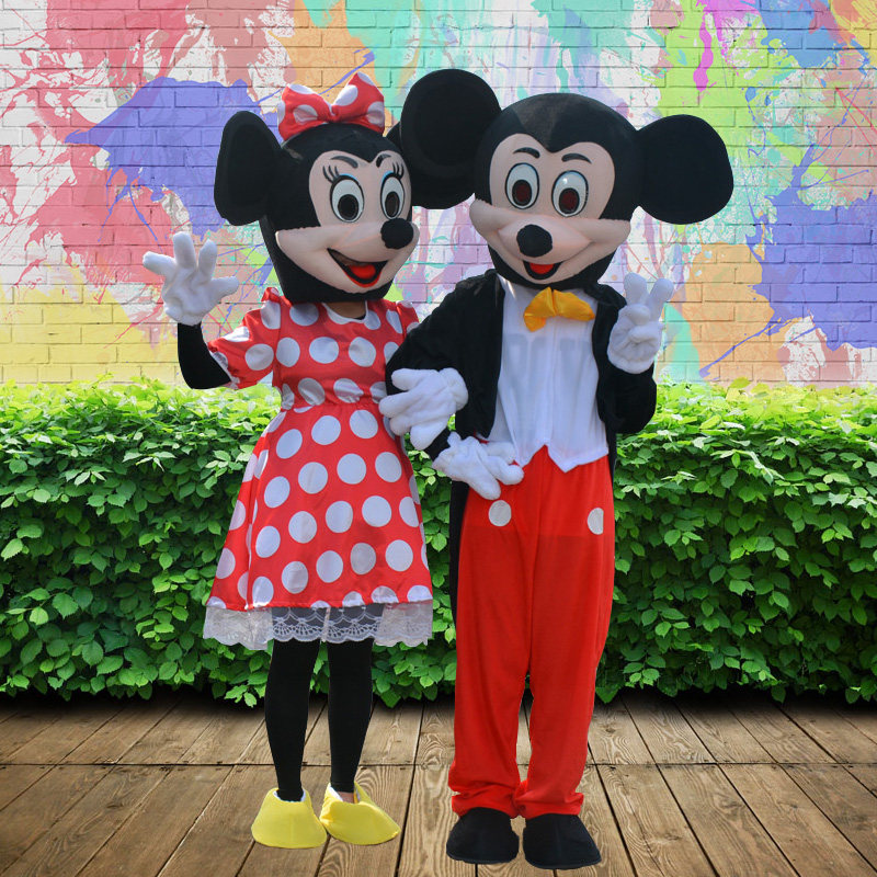 米老鼠卡通人偶服 活动表演服装米奇悠嘻猴兔子道具玩偶头套公仔