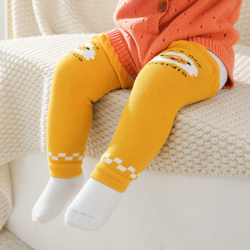 婴儿护膝秋冬季新生宝宝袜套毛圈爬行护腿护肘儿童袜子(0-16岁)