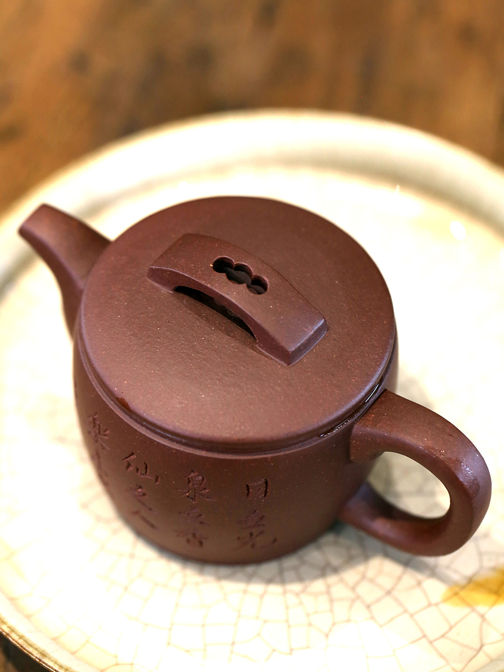 一水堂宜兴兴纯手工紫砂壶原矿底槽清曼生汉瓦壶茶壶