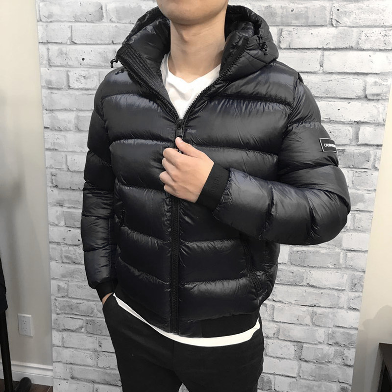 CK Calvin Klein正品代购男休闲连帽时尚羽绒服面包服轻盈保暖