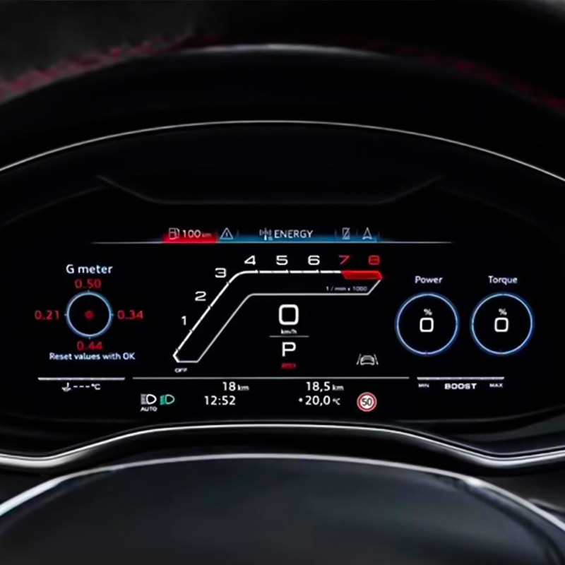 适用于奥迪a6la7c8q8液晶仪表盘a7a6l运动布局模式里程表汽车仪表