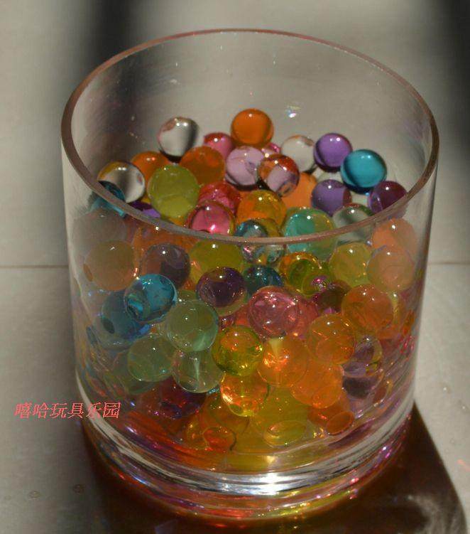 80后怀旧经典玩具泡水精灵吸水变大成长珠彩色球水晶泥冰花土