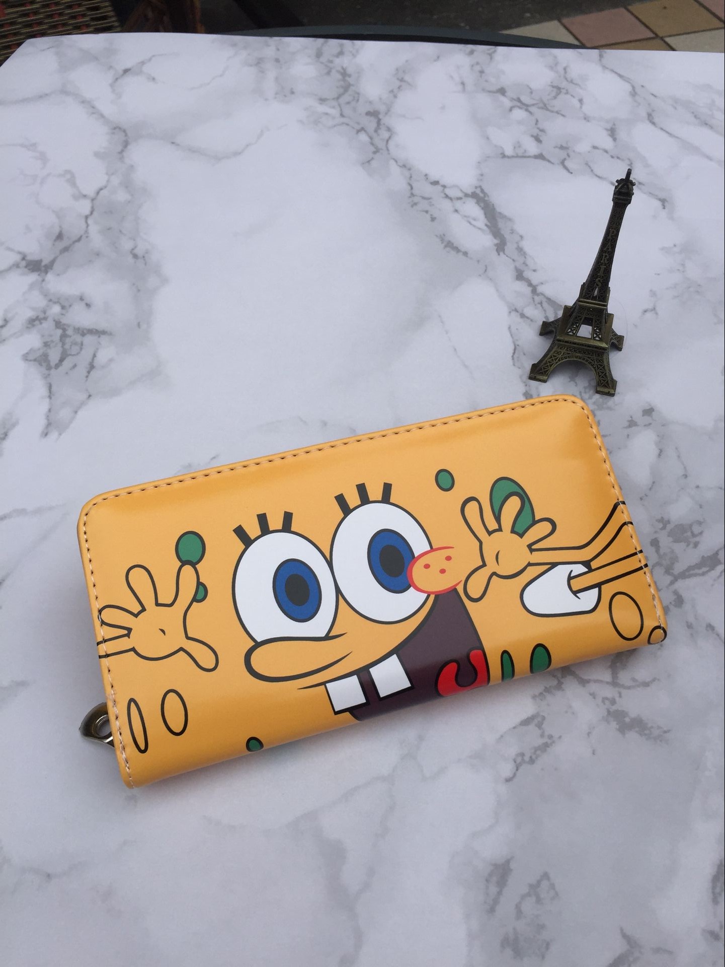 海绵宝宝卡通零钱包新款动漫可爱男女学生儿童拉链长短款青年皮夹