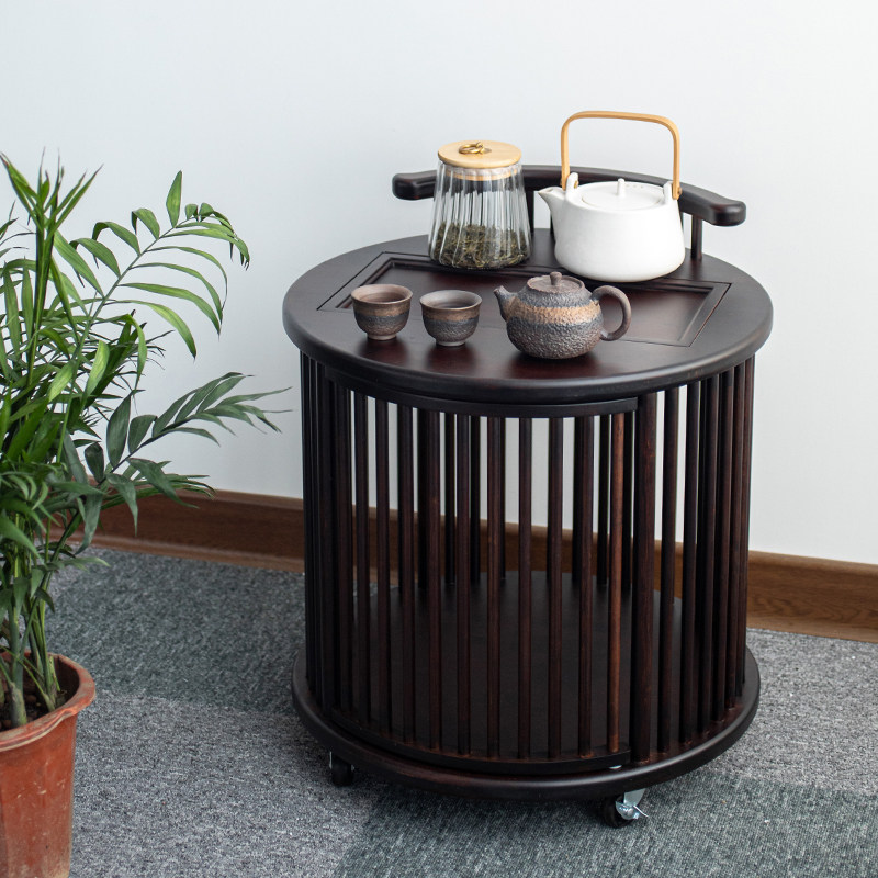 臻品堂茶水柜一体式烧水茶台小茶柜家用办公竹制茶道