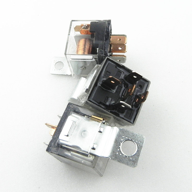 喇叭12v华天朗汽车继电器5脚电流80a防水车用固态继电器