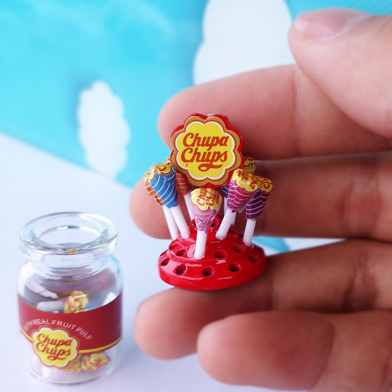 微缩棒棒糖模型迷你食玩玩具12dollhouse娃娃屋场景物品家居