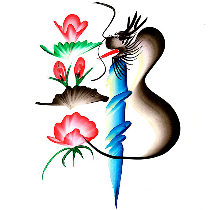 字画写名花鸟龙凤艺术字元手绘名字设计板笔书法