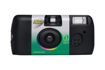 Fuji disposable film camera 135 with flash, sensitivity 400 ອົງສາ, ສາມາດຖ່າຍຮູບໄດ້ 27 ຮູບ