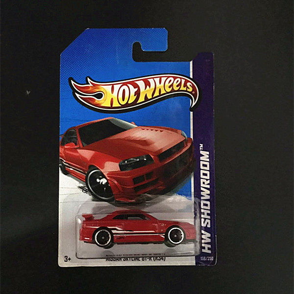 风火轮火辣小跑车模合金丰田日产战神gtrr35车模