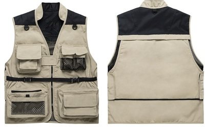 工装工作服定制摄影马甲多口口袋纯棉帆布导演背心