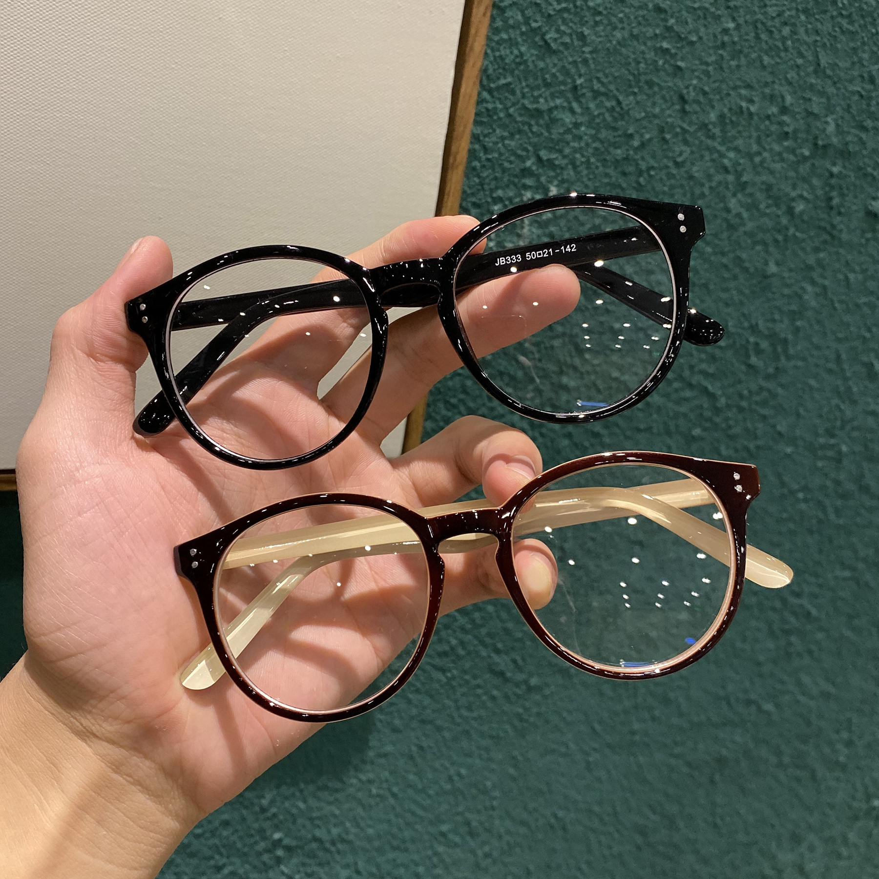 复古圆框眼镜圆脸大框抖音网红眼镜架素颜神器定制成品光学镜