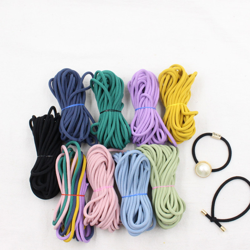 35mm扭线螺旋斜纹高弹力大皮筋diy手工发饰其他diy饰品配件