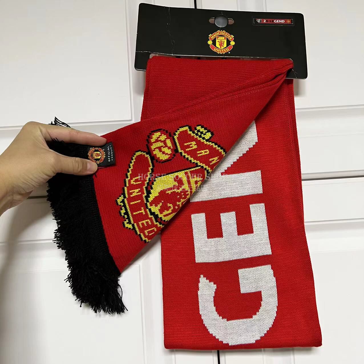 现货曼联官网正品20索圣索尔斯克亚球迷周边纪念品保温围巾