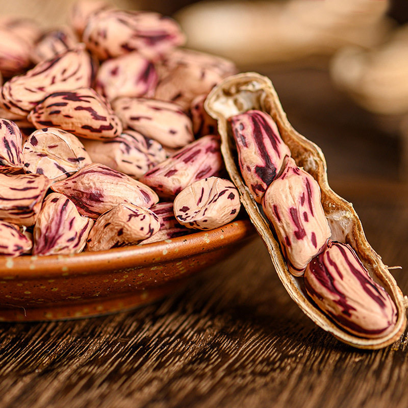 云南七彩花生500g整箱农家特产山地带壳新鲜花生米可种植黑花生种