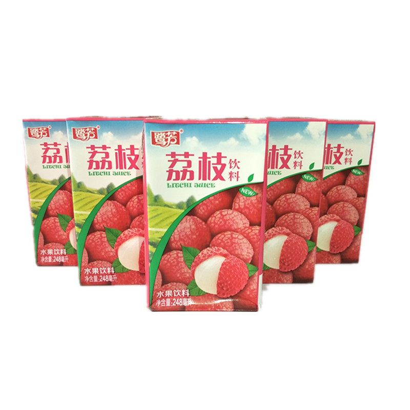 福建特产惠尔尔康鹭芳系类果味饮料248ml24盒果味