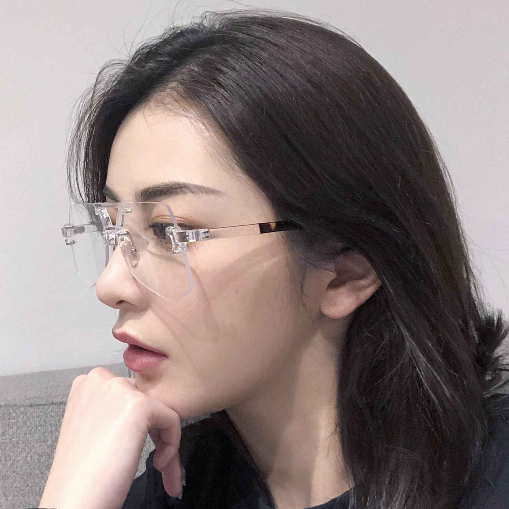 ulzzang素颜神器透明眼镜女韩版潮复古原宿风大框ins眼镜框网红款