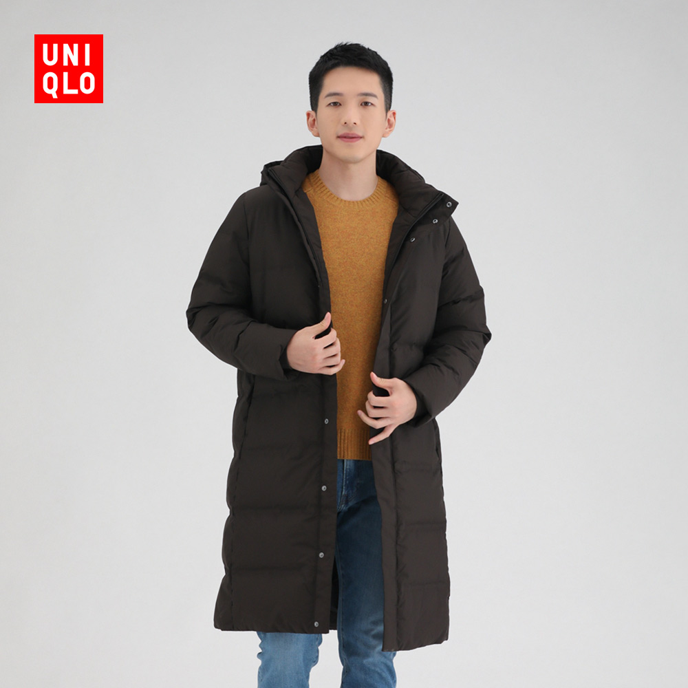 男装 无缝羽绒长大衣(外套防水防风加厚保暖) 429295 UNIQLO