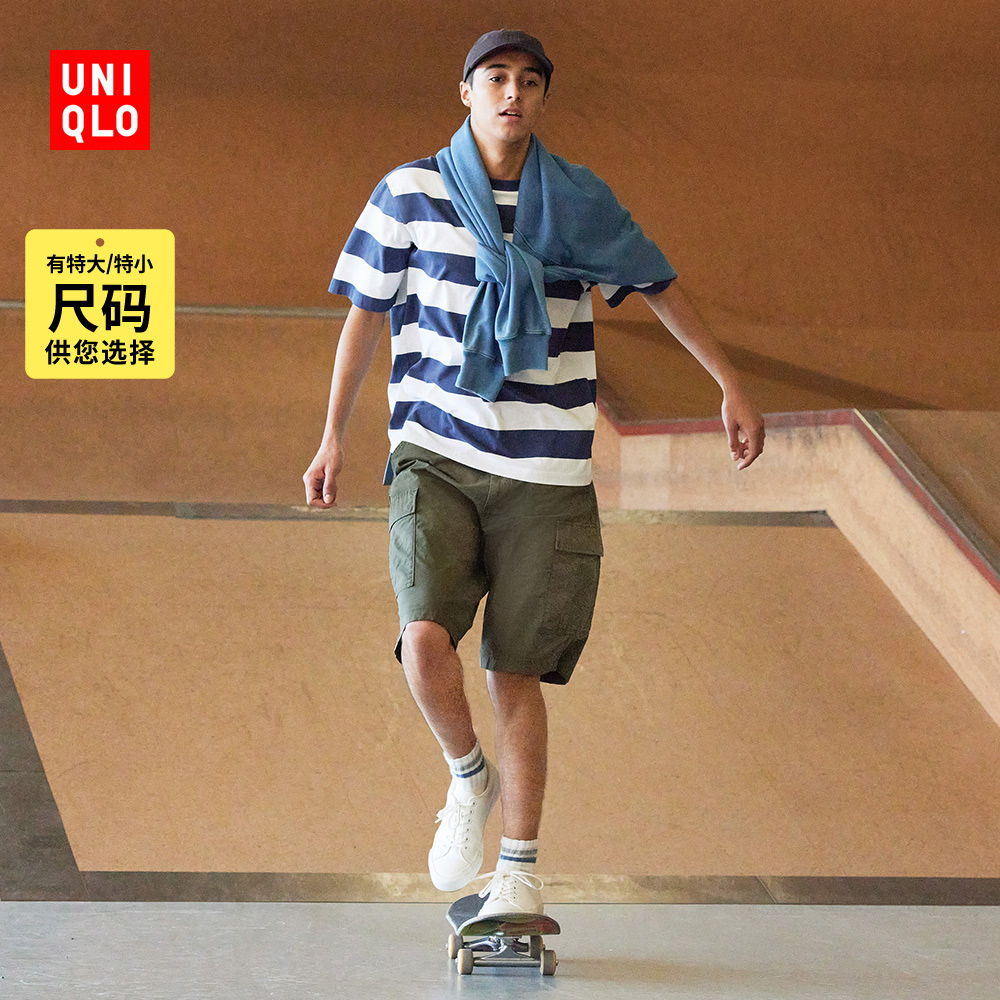优衣库 男装 工装短裤 (户外露营 中裤 休闲裤) 444620 UNIQLO
