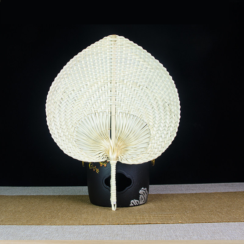 扇子茶道手工竹编扇桃烧炭助燃手摇摇扇芭蕉扇茶道