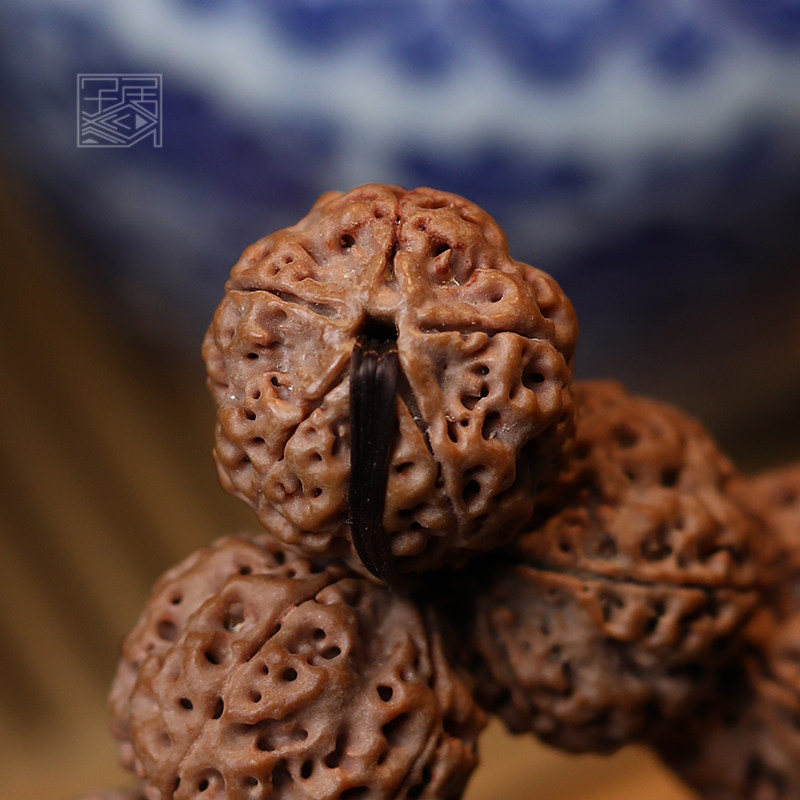 尼泊尔铁籽菩提金刚念珠原桩手原籽高山爆肉蜂窝佛珠