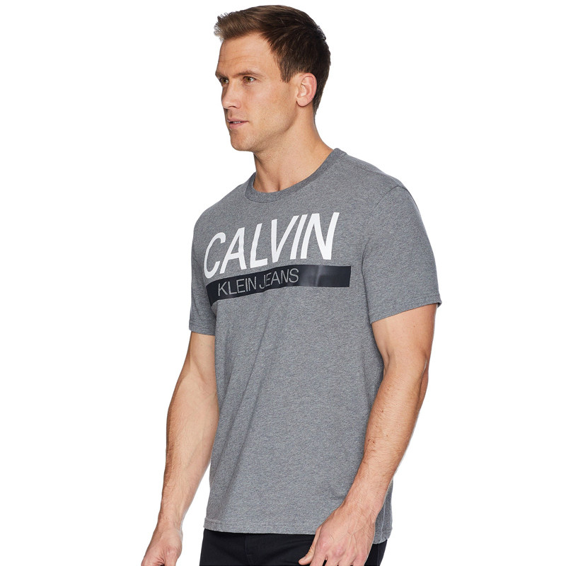calvin klein/卡尔文克雷恩夏季新款男装 ck男士字母圆领短袖t恤