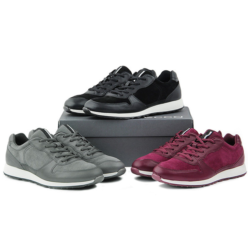 ecco爱步女鞋休闲运动鞋磨砂舒适透气低帮鞋户外运动跑鞋 430503