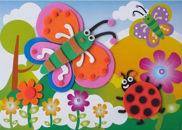 eva手工幼儿儿童大号贴画3d立体手工制制作手工创意粘贴类