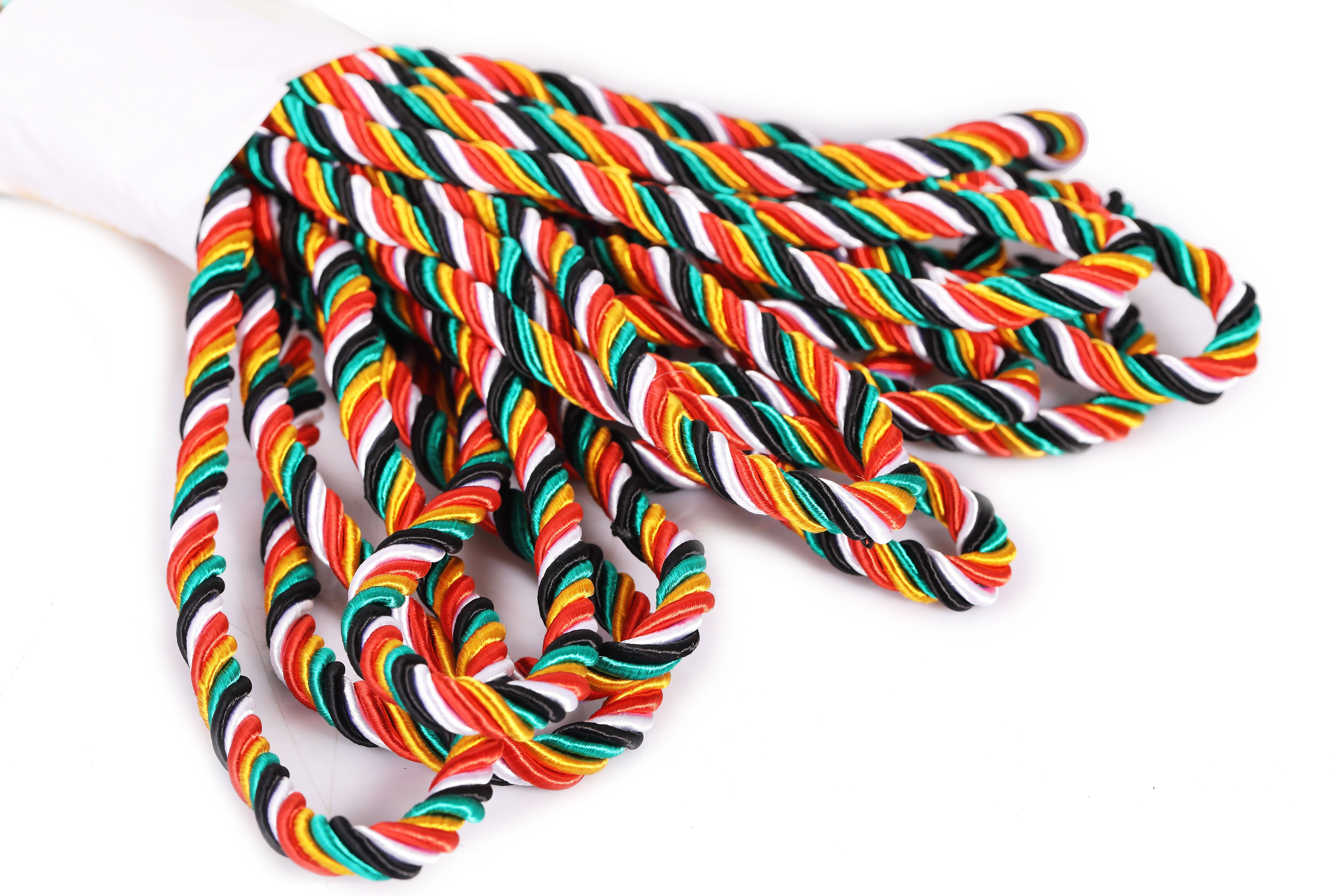 唐密真言宗密教法坛绳五色股绳经典制作10码挂饰