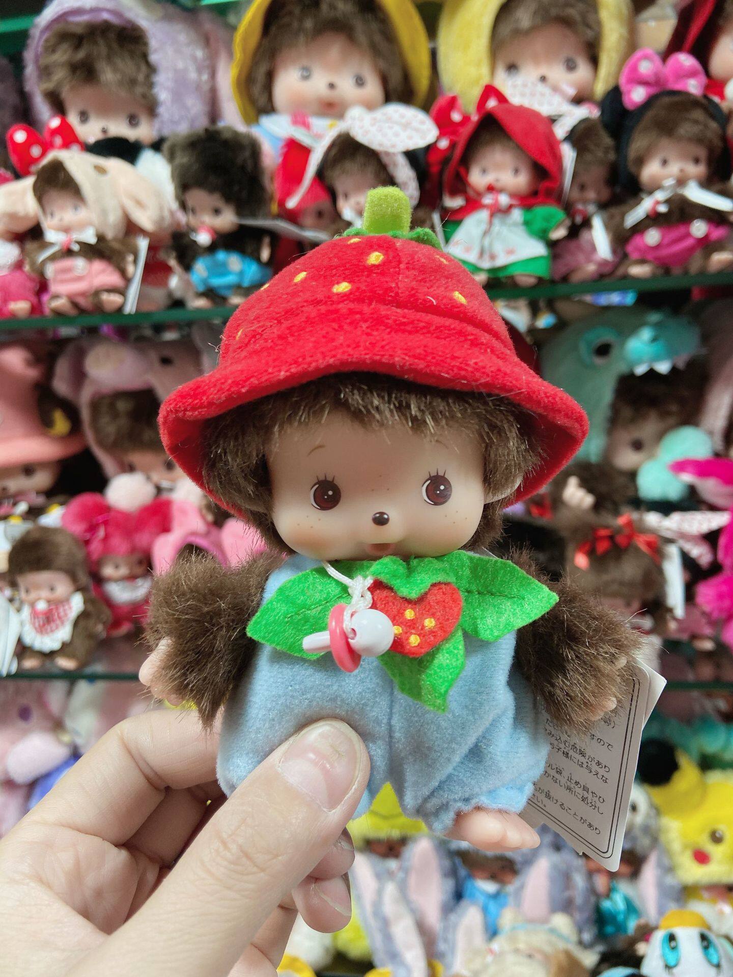 蒙猴奇奇毛绒小猴15公分幼稚园蒙奇奇毛绒玩具玩偶公仔毛绒布艺类玩具