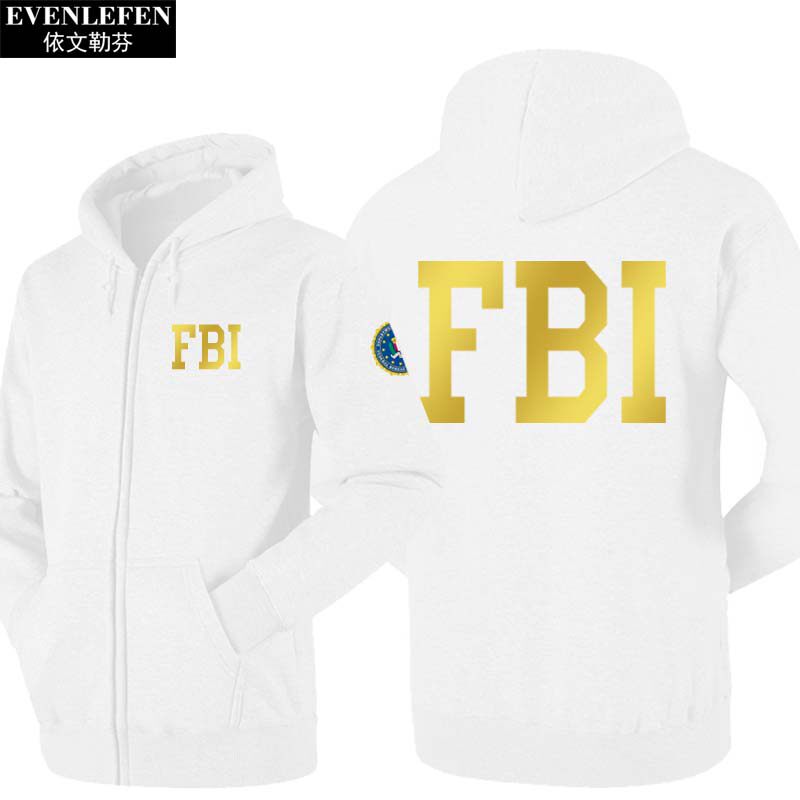 fbi联邦调查局美国恶搞我不不是拉链开衫卫衣卫衣