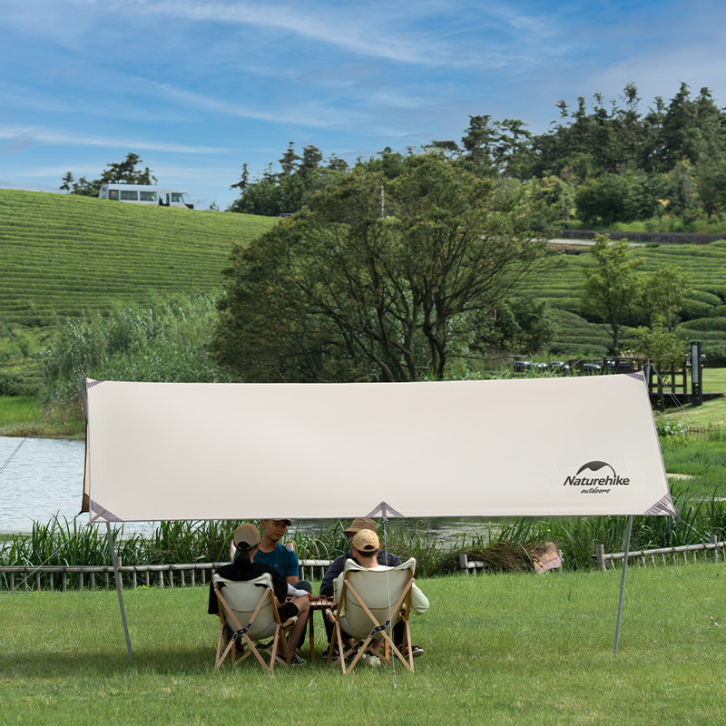 naturehike挪客硬山防晒天幕帐篷户外露营防雨黑胶露营