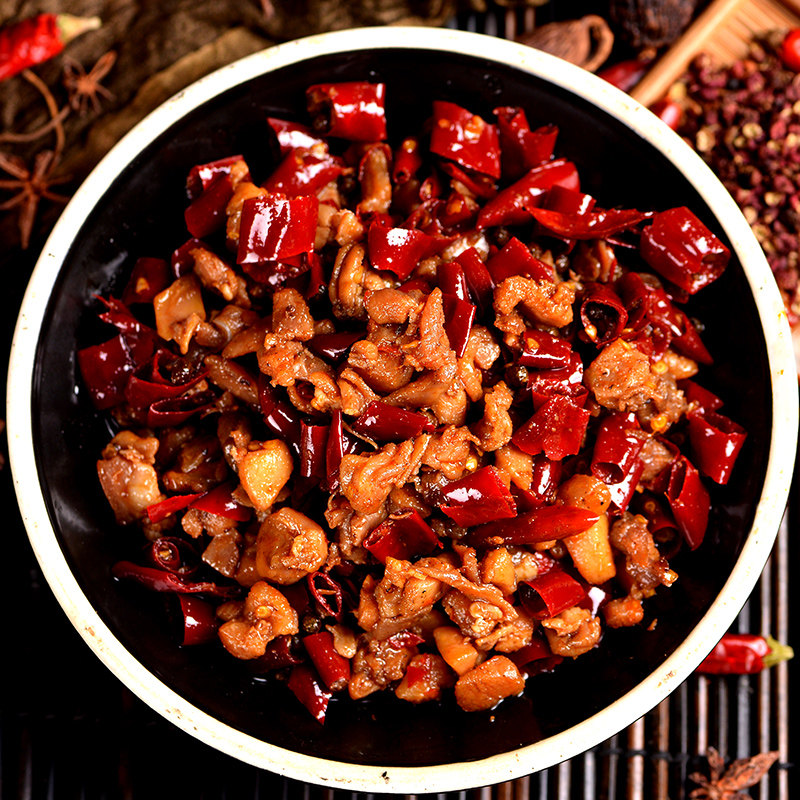 四川特产冷吃兔200克麻辣兔私房兔丁包邮自贡冷吃兔肉干另售 兔腿