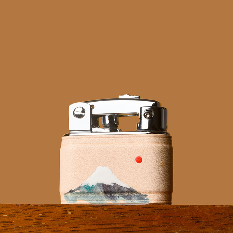 日式富士山工笔浮世绘丨prince王子打火机定制情人节礼物生日礼品