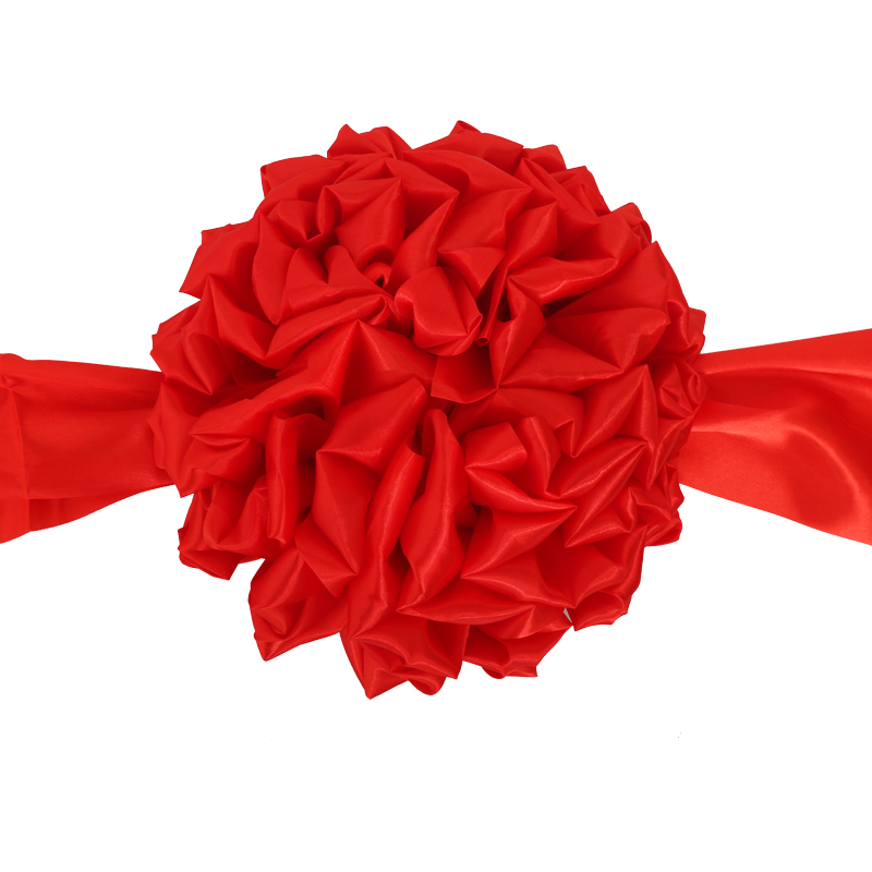 大红花剪彩套装彩花面红绸布开业创意礼盒