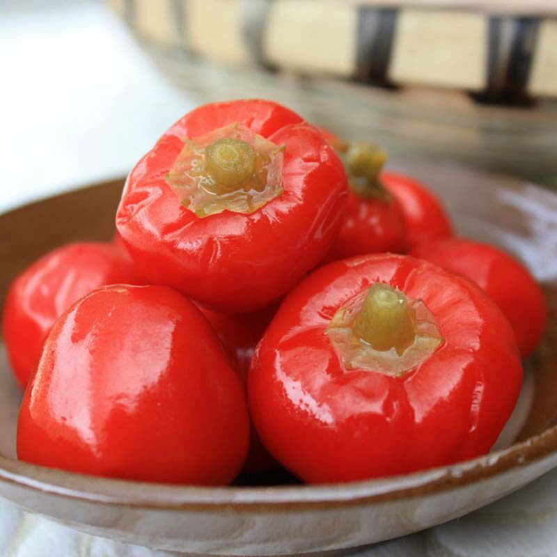 四川泡菜农家灯笼椒泡红辣椒新繁500g特产川菜腌制