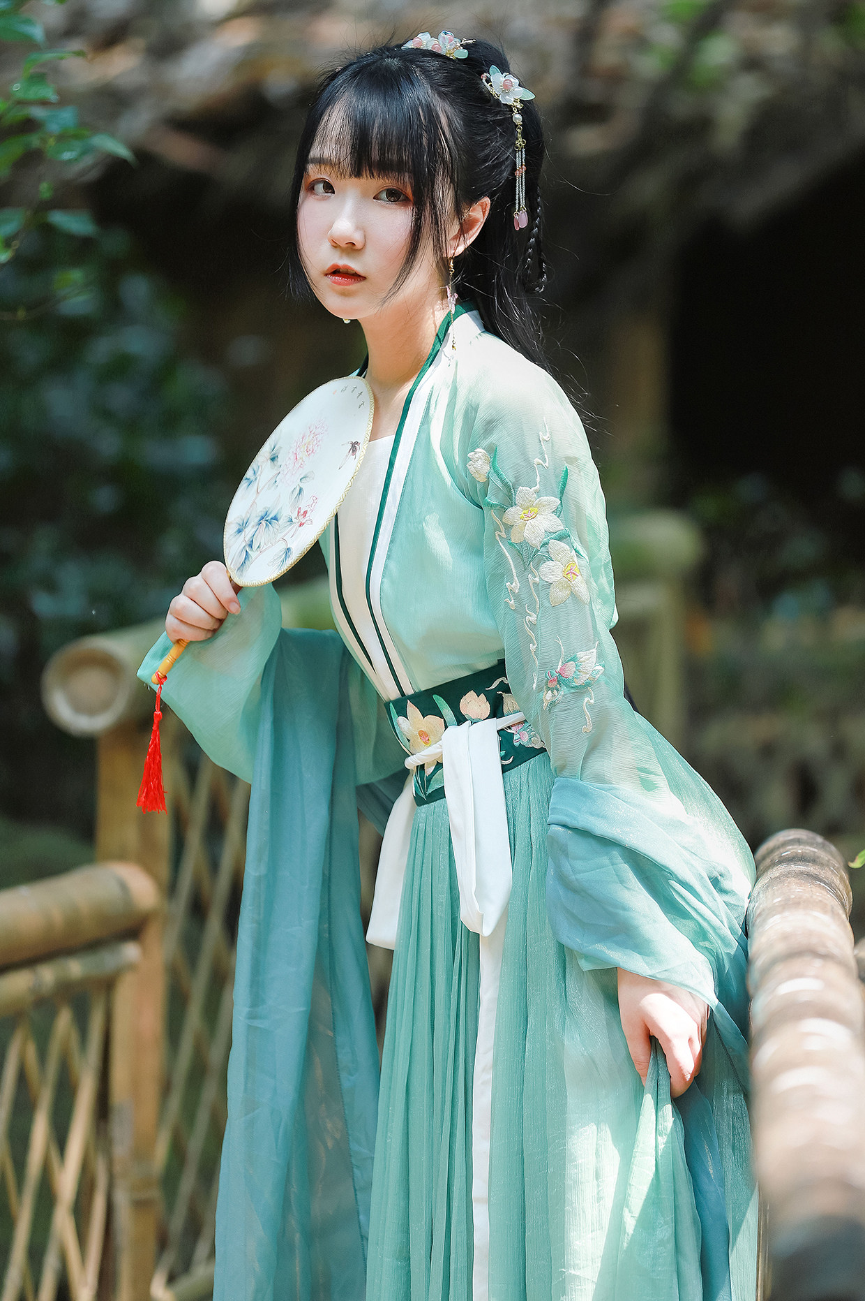 华韵天娇-玉露香-原创绣花齐腰襦裙传统汉服女6米大摆春夏秋日常