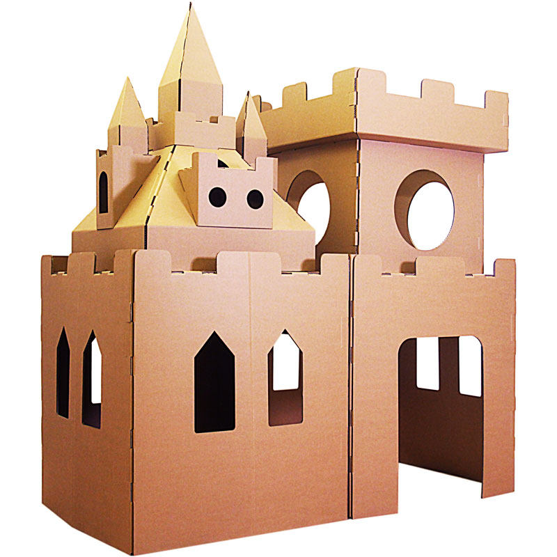 儿童室内帐篷大型主题城堡生日装饰瓦楞纸手工diy建筑