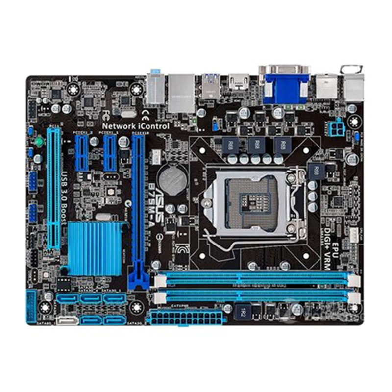 华硕h61m-e主板 全固 集显小板 支持22/32nm 1155针cpu ddr3内存