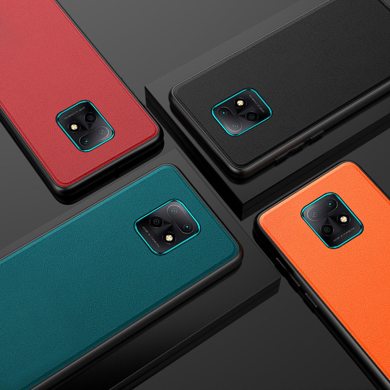 红米10x 5g版手机壳皮套10x5g版保护套素皮版高档全包边防摔奢华商务