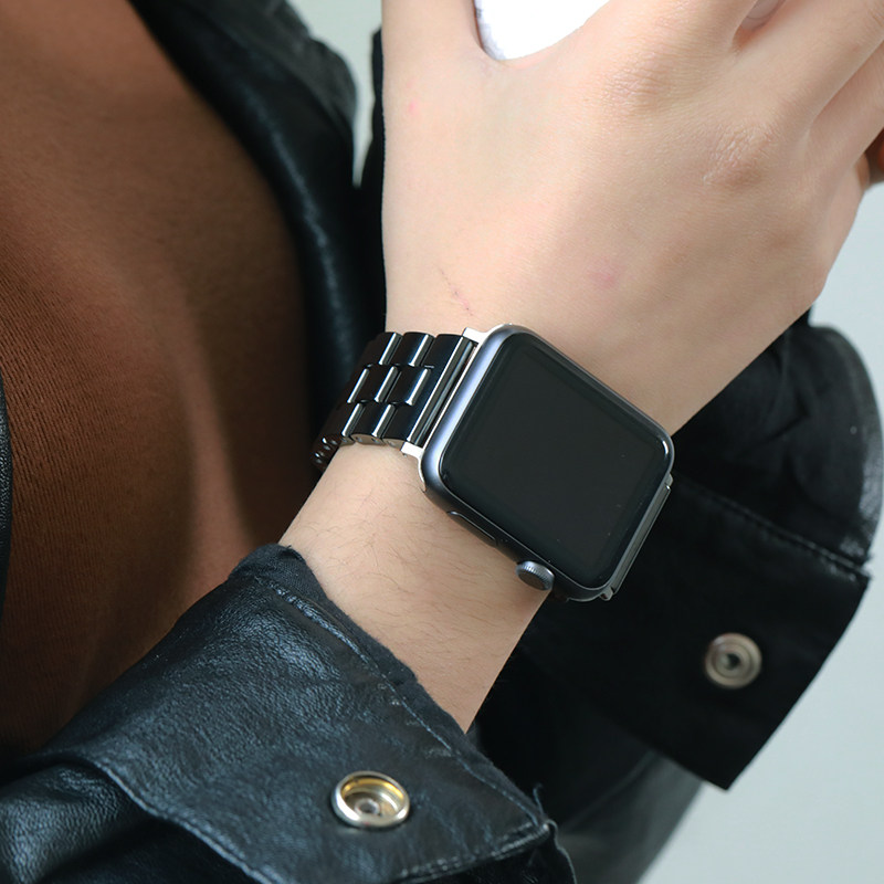 星图适用轻便陶瓷applewatch1/2/3/4/5/6/7手表带苹果iwatch潮38mm42