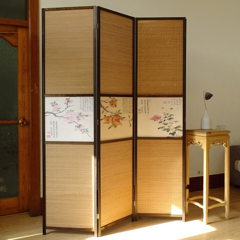 客厅移动屏风隔断装饰简约现代小户型挡煞玄关柜新中式双面简易墙