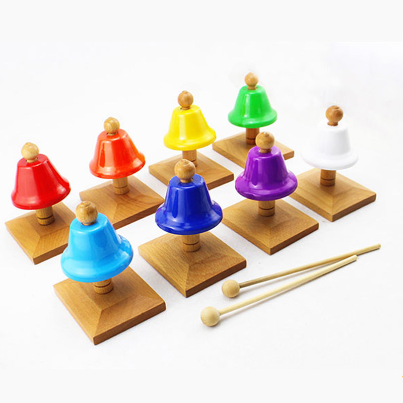 老鼠正品台湾进口按钟奥尔夫打击乐器钟课铃八音课铃打击乐器