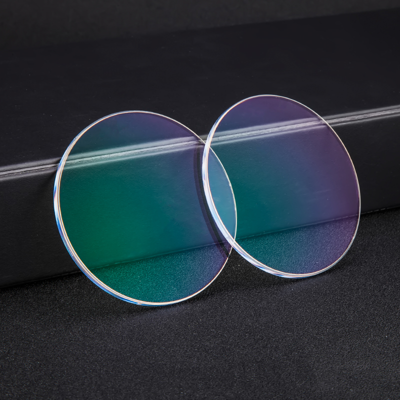 镜片161变色蓝光防辐射绿膜眼镜超薄球面树脂定制眼镜片