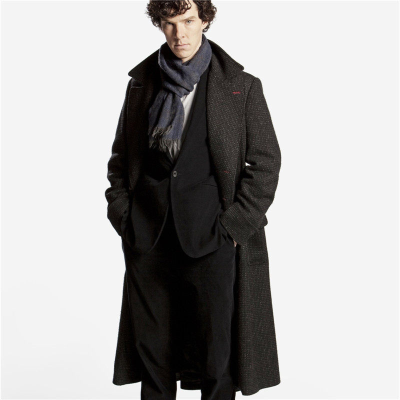 福尔摩斯男神探夏洛克德式英伦风衣