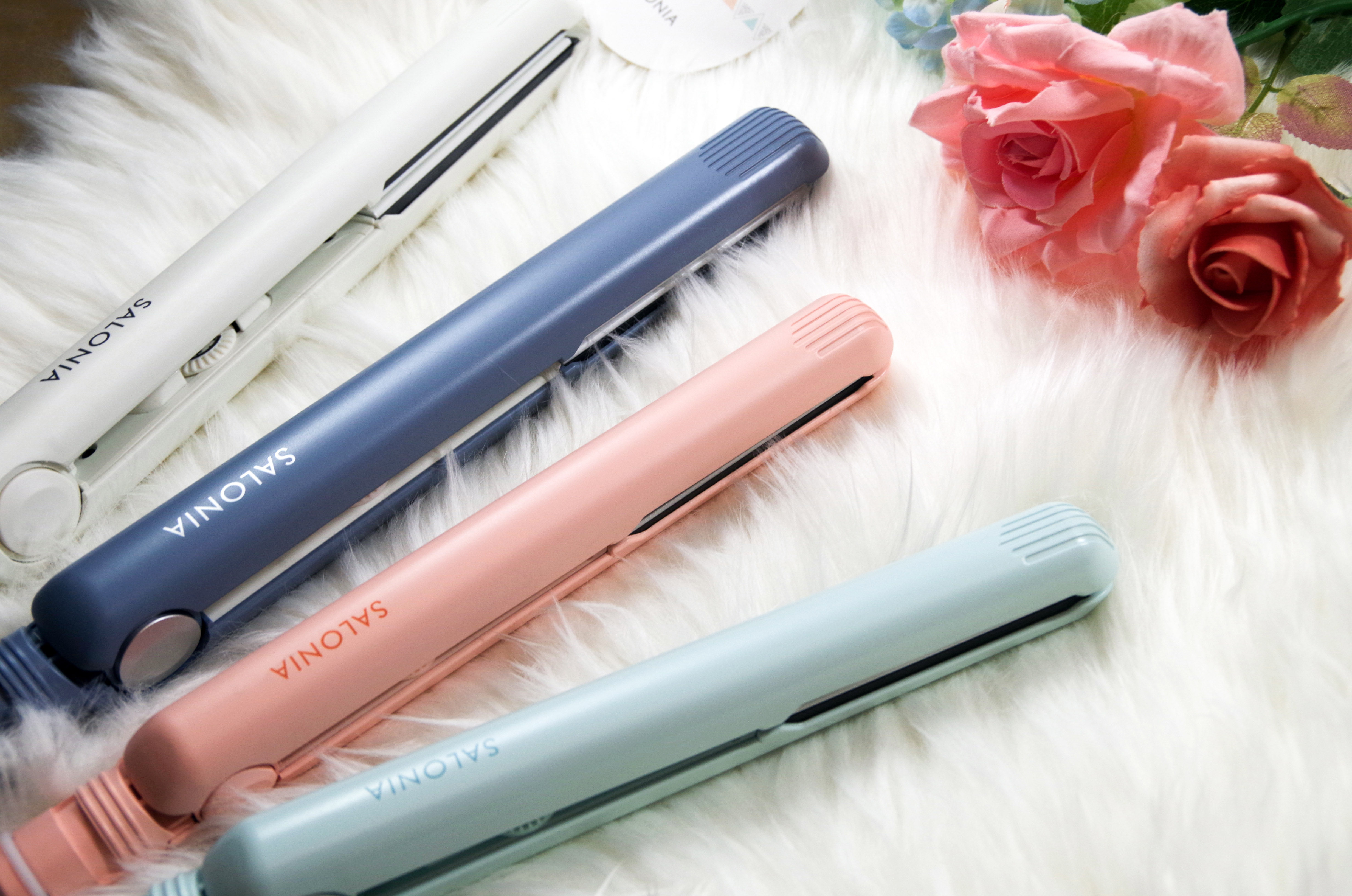 日本salonia直发棒两用卷/直发器负离子直板夹卷发棒