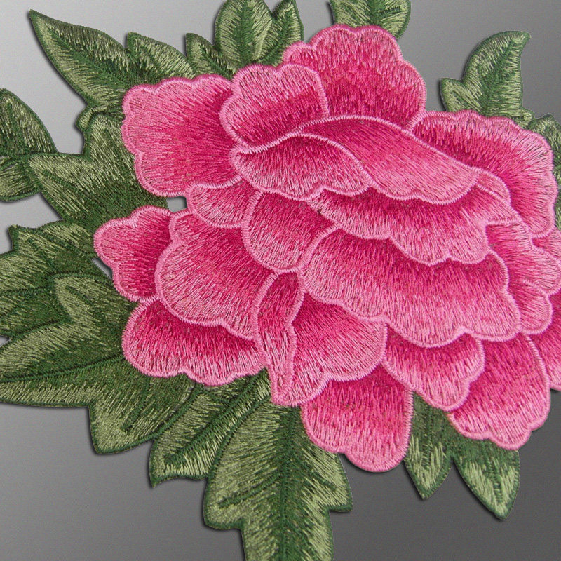 大片藤蔓刺绣贴花中老年连衣裙装饰布服装辅料布贴