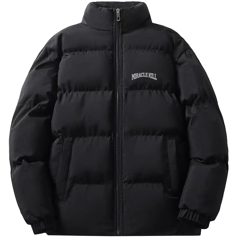 miraclekill暗黑潮牌新款英文文标羽绒服形状棉袄棉衣