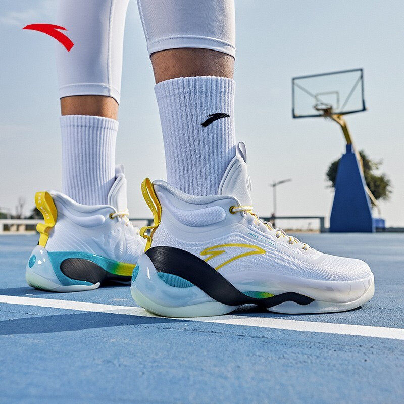 安踏kt7汤普森7代代战留白天使之城配色nba高帮大篮球鞋