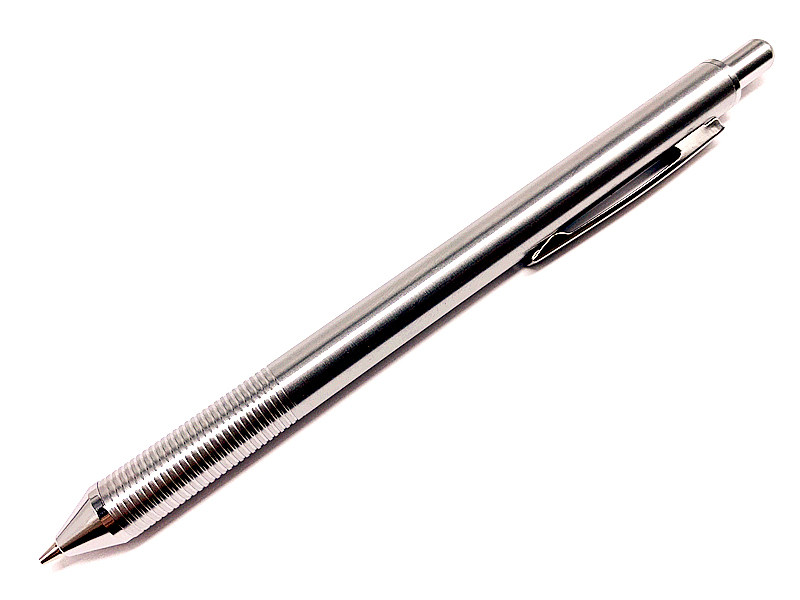 包邮90年代日本老款无印风防摔缓冲笔头不锈钢自动铅笔