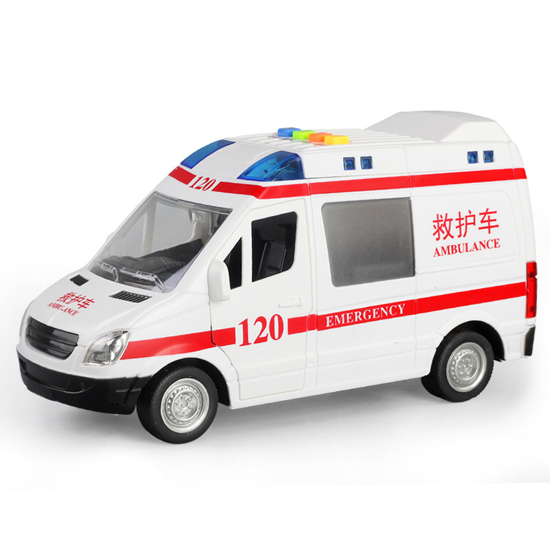 开门救护车玩具大号惯性男女女孩汽车模型儿童急救车惯性